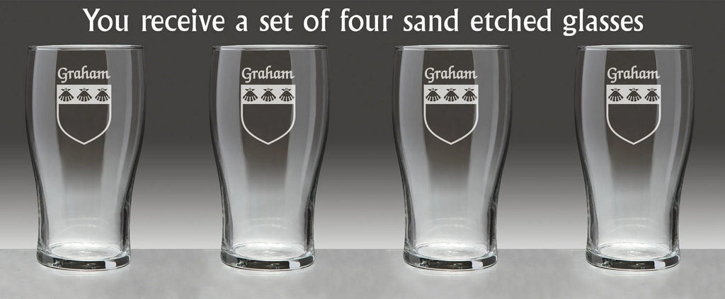 Irish Coat of Arms Tavern Glasses Set of 4 U5221
