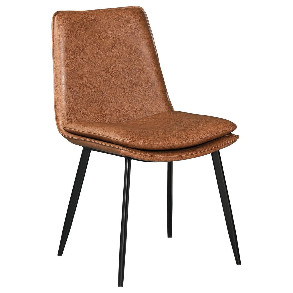 Faux Leather Padded Seat Dining Side Chair I268