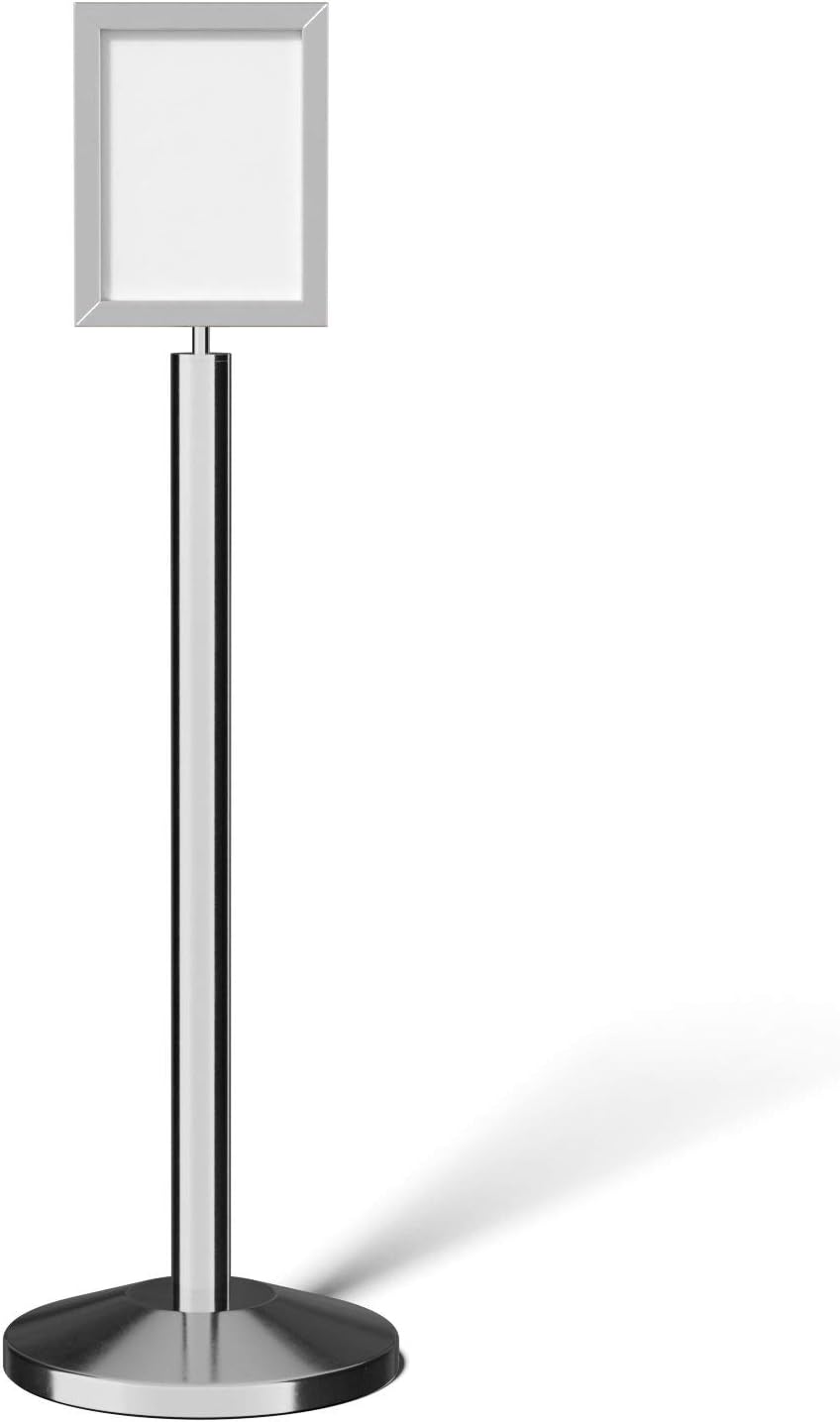 Black 11 x 14 Inch Pedestal Standing Floor Sign Frame I88662