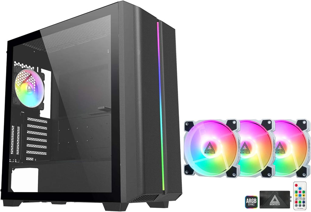 White ARGB Tempered Glass ATX Mid-Tower Gaming Case H907