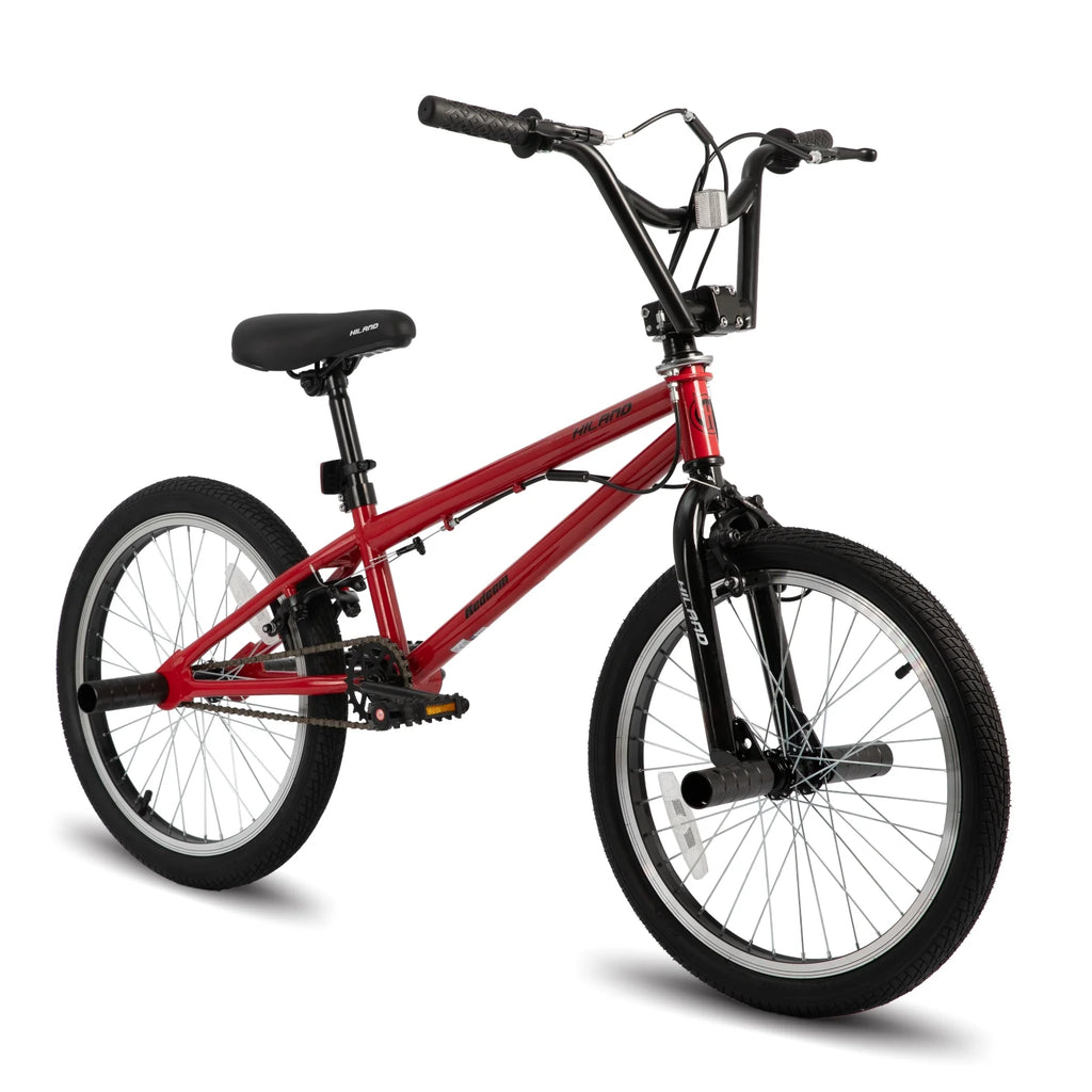 Kids Bike 20 BMX Freestyle Bicycle Black C692647