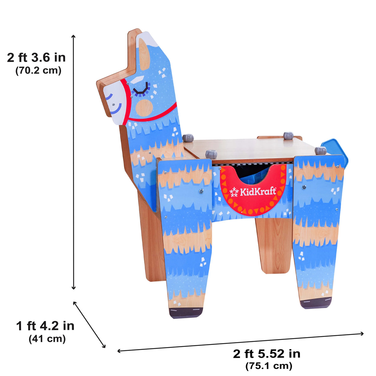Wooden Table with 50 Blocks G984