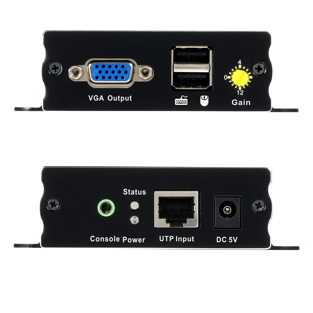 1080P 60Hz USB VGA KVM Extender Over Cat5e Cat6 Ethernet Cable Y79740