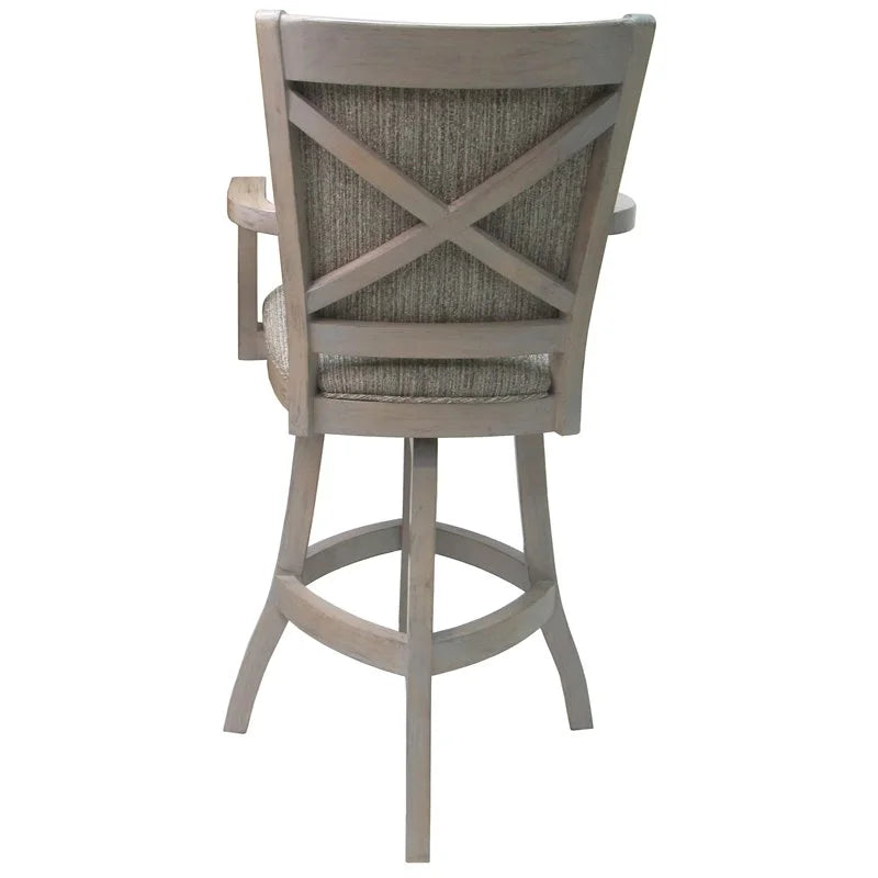30" Swivel Solid Wood Bar Stool A245302