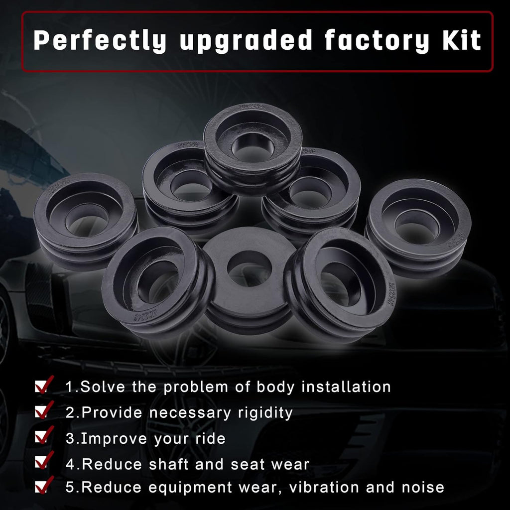 Body Mount Bushing Kit 18pcs Pack of 2 Q1867