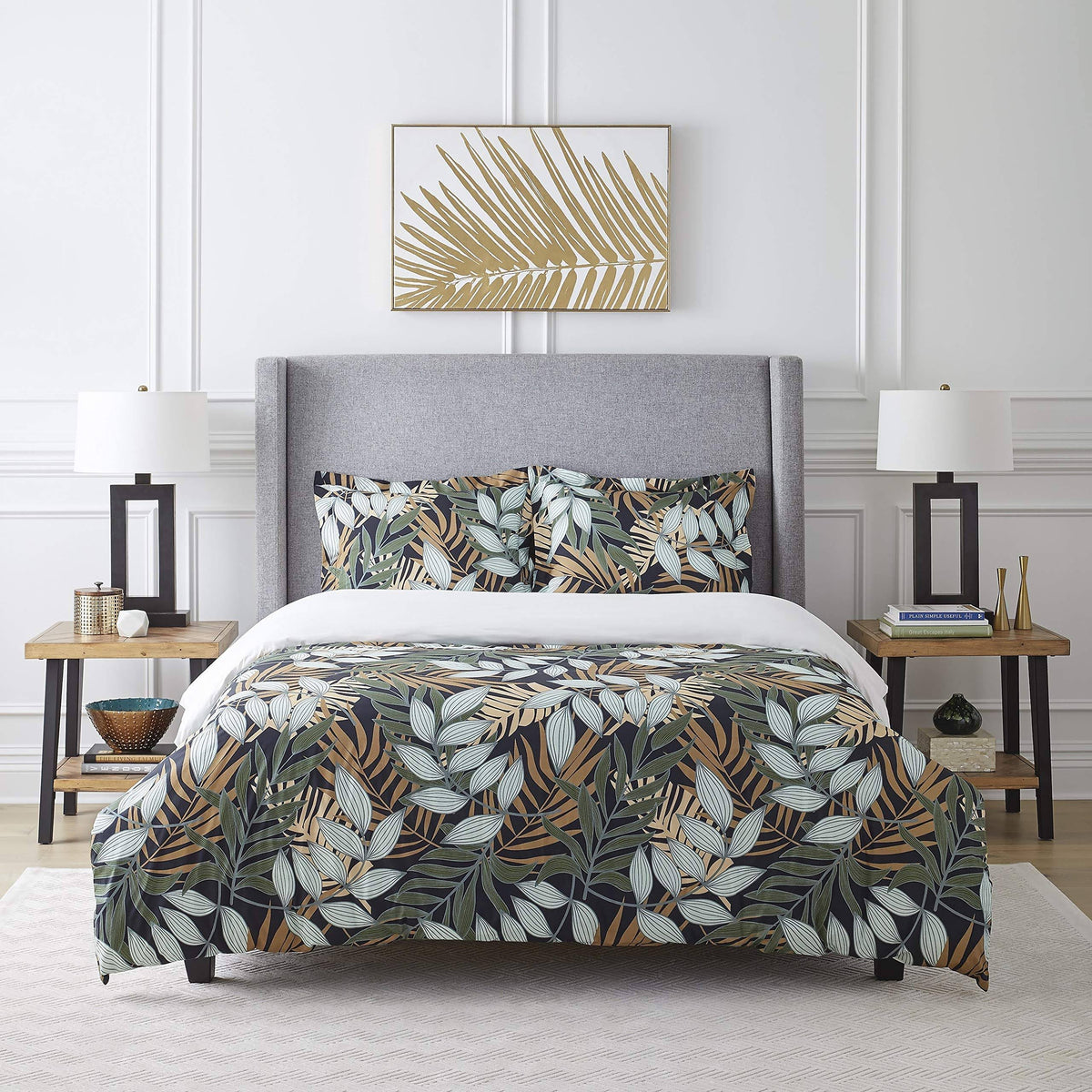 Black Full/Queen Duvet Cover Set I680