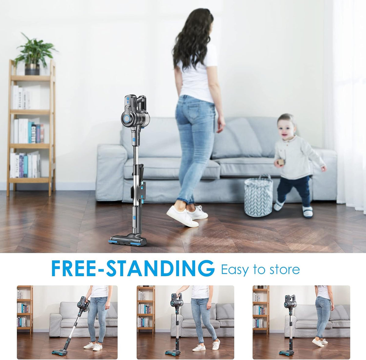Cordless Stick Vacuum with 35 Mins Runtime Z189708