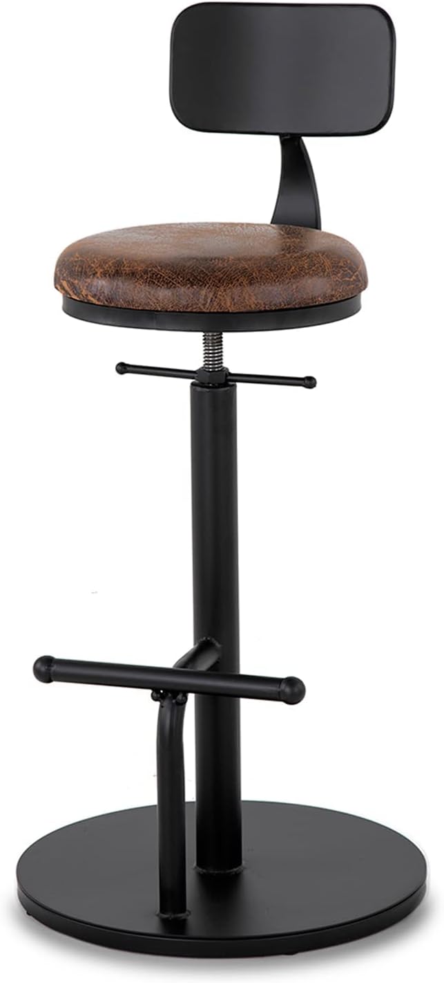 Set of 2 Adjustable Swivel Bar Stool M2772
