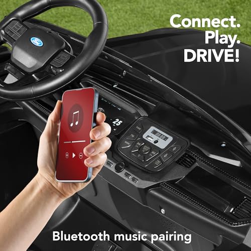Blue 12V Electric Ride On Car Toy with Parent Control F7595