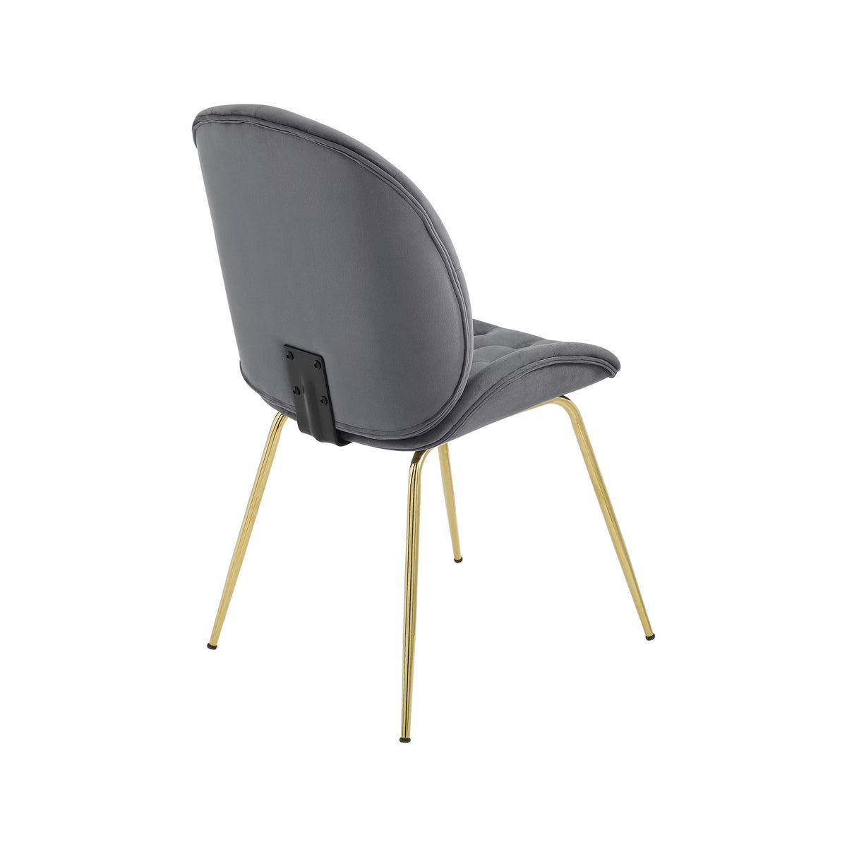 Gray Velvet Tufted Upholstered Dining Chairs P580282