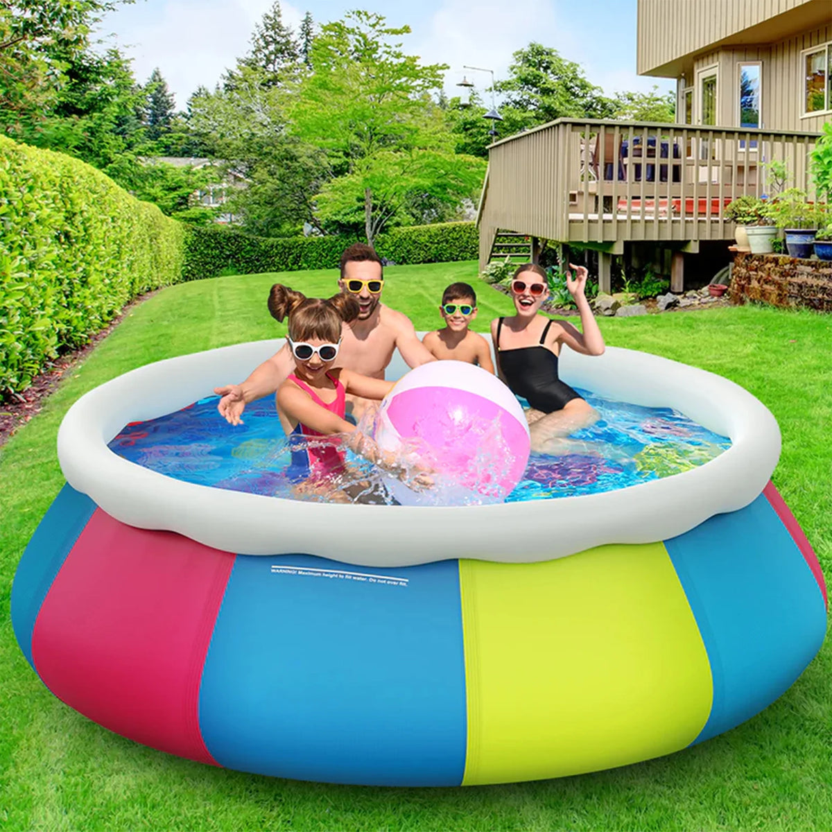 10ft x 30in Inflatable Swimming Pool Y4826