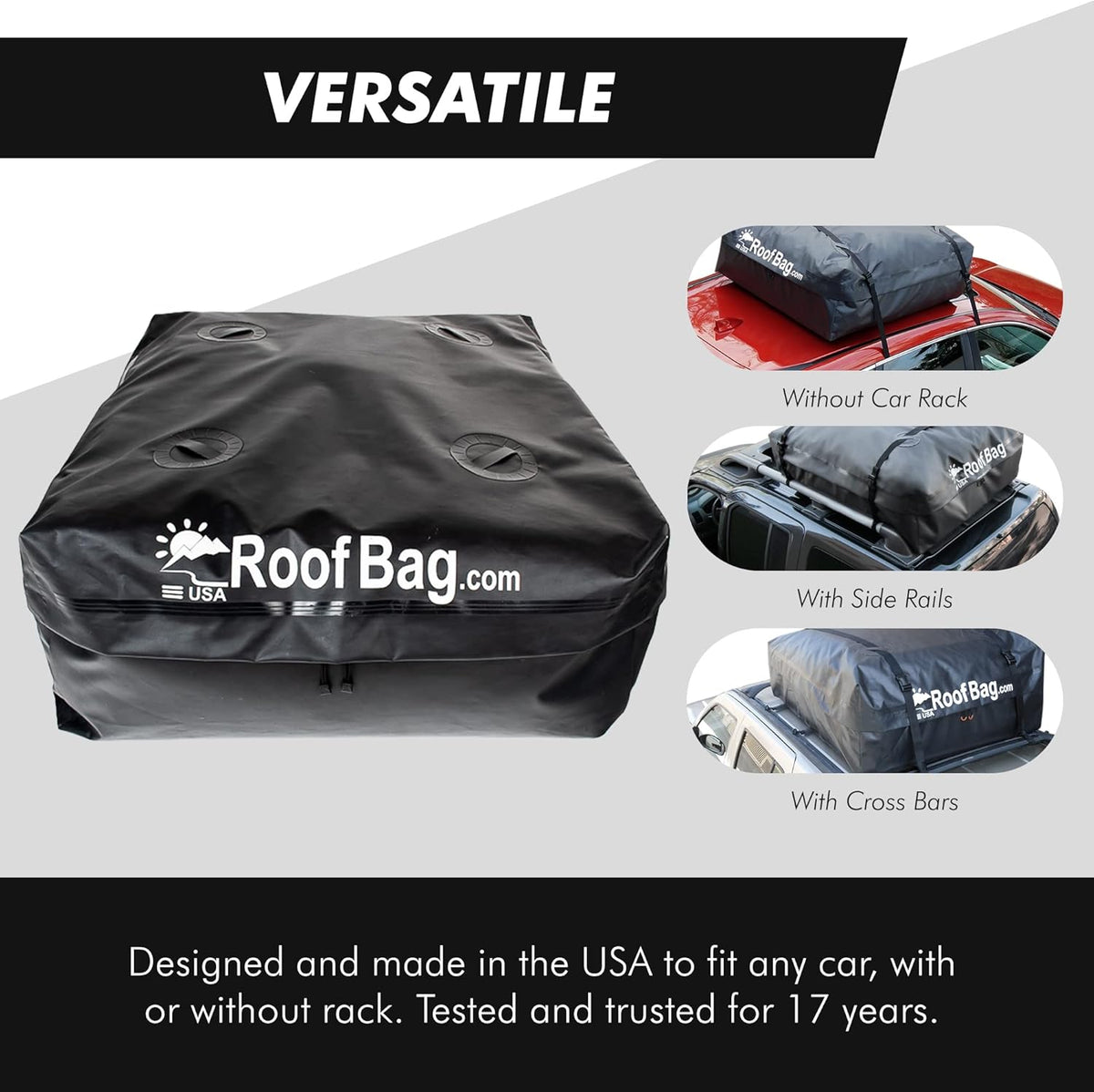 Waterproof Rooftop Cargo Carrier 11 cu. ft. H456489