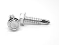 1/4-20 x 1 1/4 Self Drilling Screw Hex Washer Head Zinc Plated Q62509