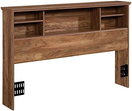 Wooden Full-Queen Bookcase Headboard in Glacier White M80119