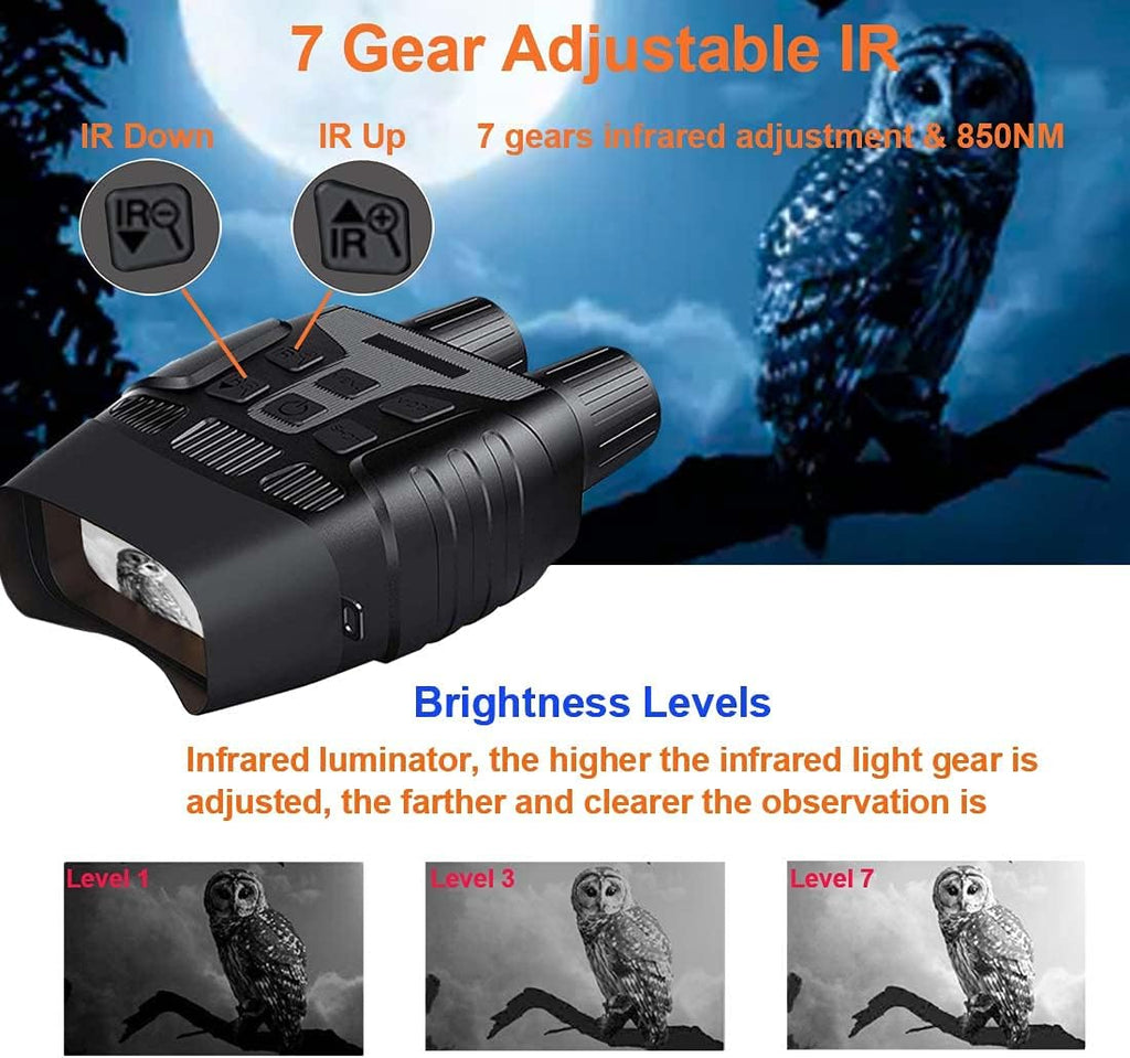 Night Vision Binoculars with 32 GB Memory Card O789875