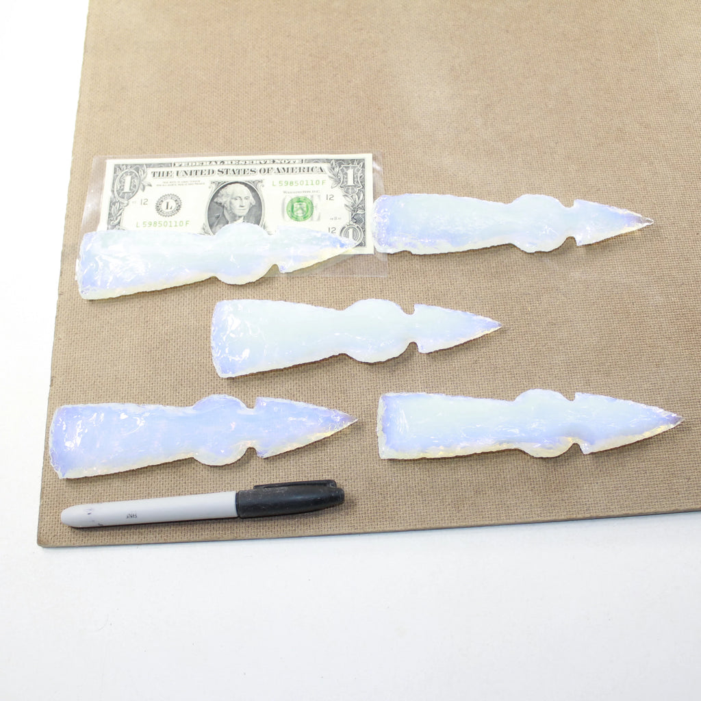 Opalite Ornamental Tomahawk Heads G29428