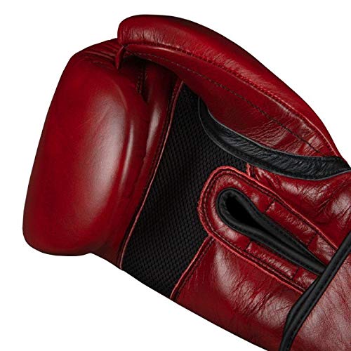 Blood Red Leather Training Gloves C841