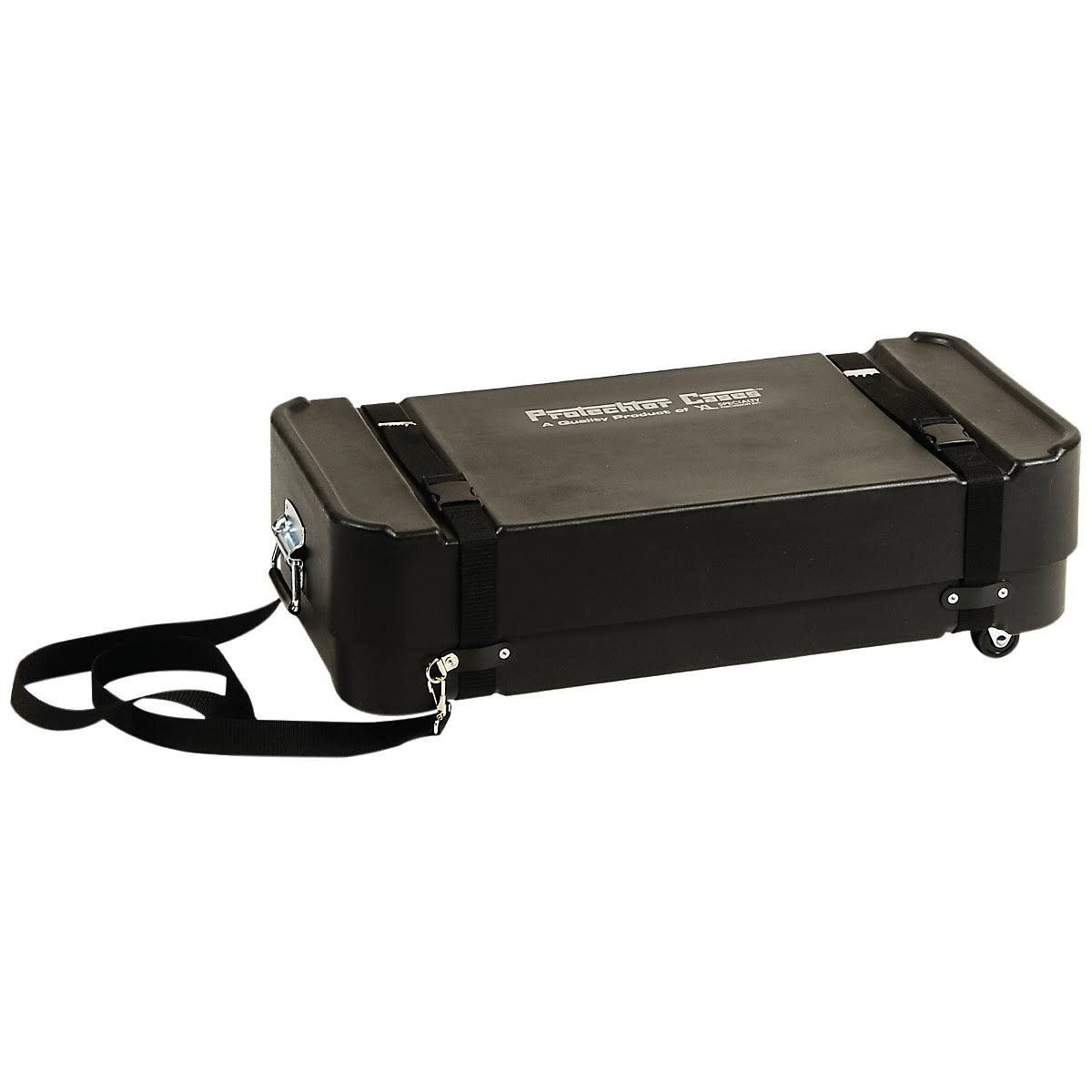 Black Compact Accessory Case with Wheels A26822