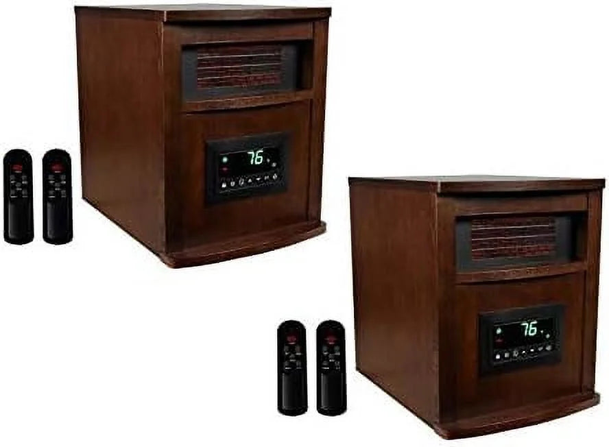 1500W Portable Infrared Quartz Space Heaters (Pair) T66390