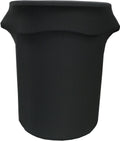 Black 44 Gallon Trash Can Cover E8525