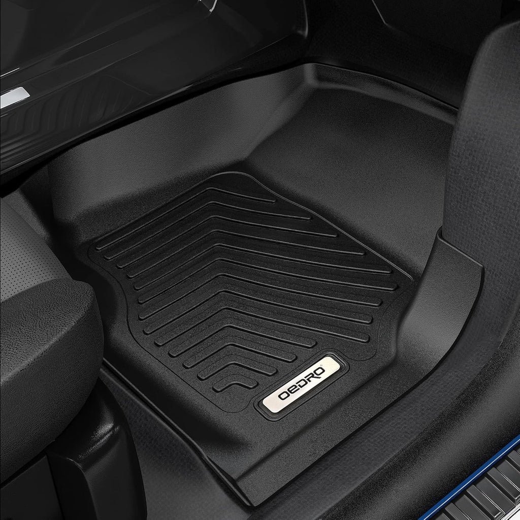 Black TPE All-Weather Floor Mats Full Set Liners S519