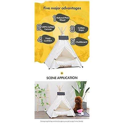 Pet Teepee Dog & Puppy Cat Bed with Thick Cushion J96981