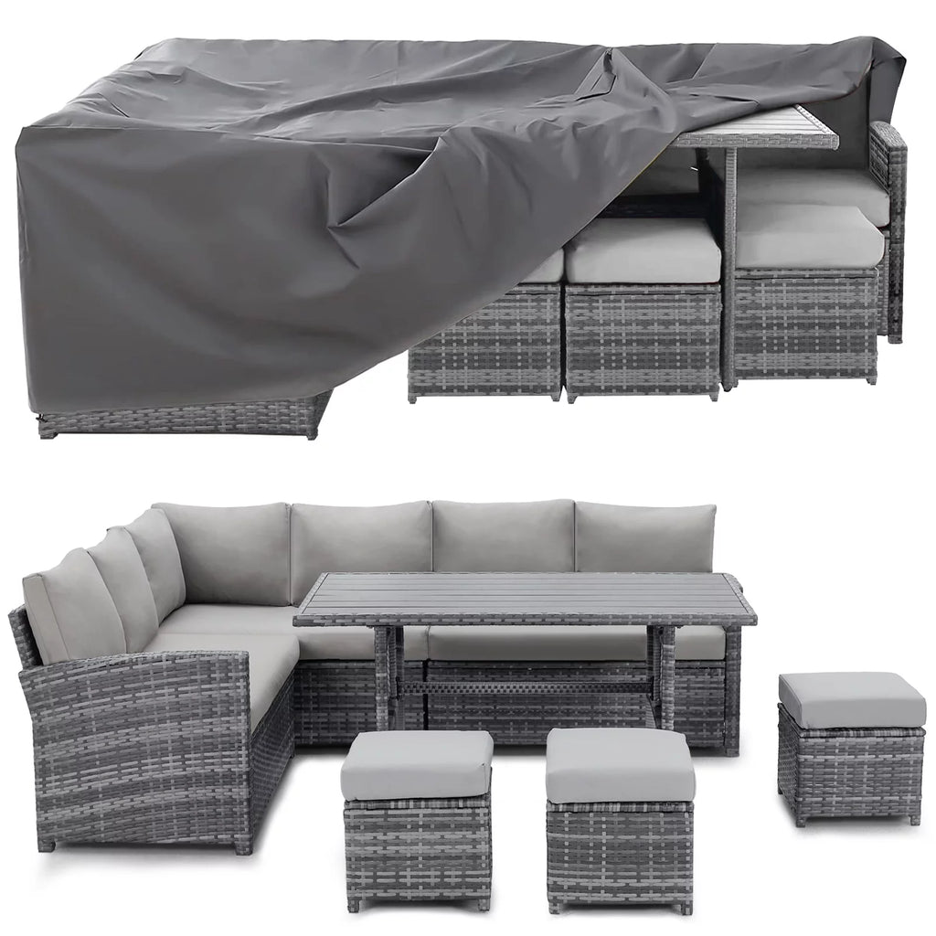 7 Piece Rattan Wicker Patio Conversation Set U36263