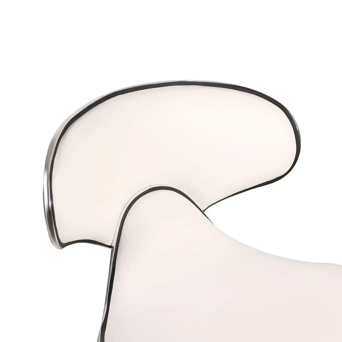 White Set of 2 Rolling Swivel Salon Stools O4415
