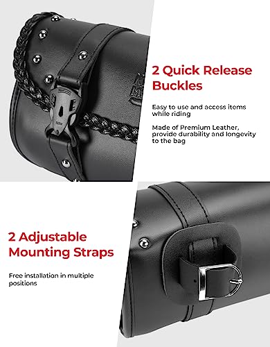 PU Leather Universal Motorcycle Fork Bag A31945