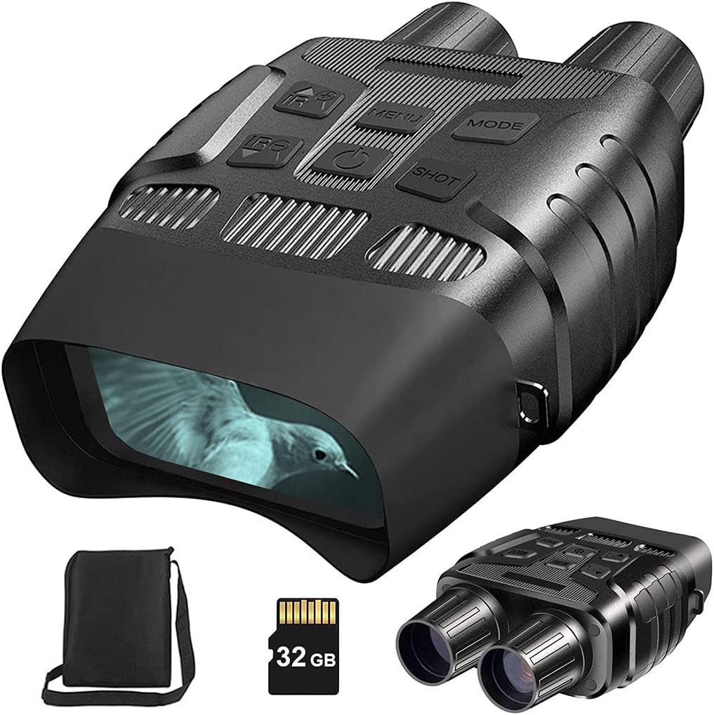 Night Vision Binoculars with 32 GB Memory Card O789875