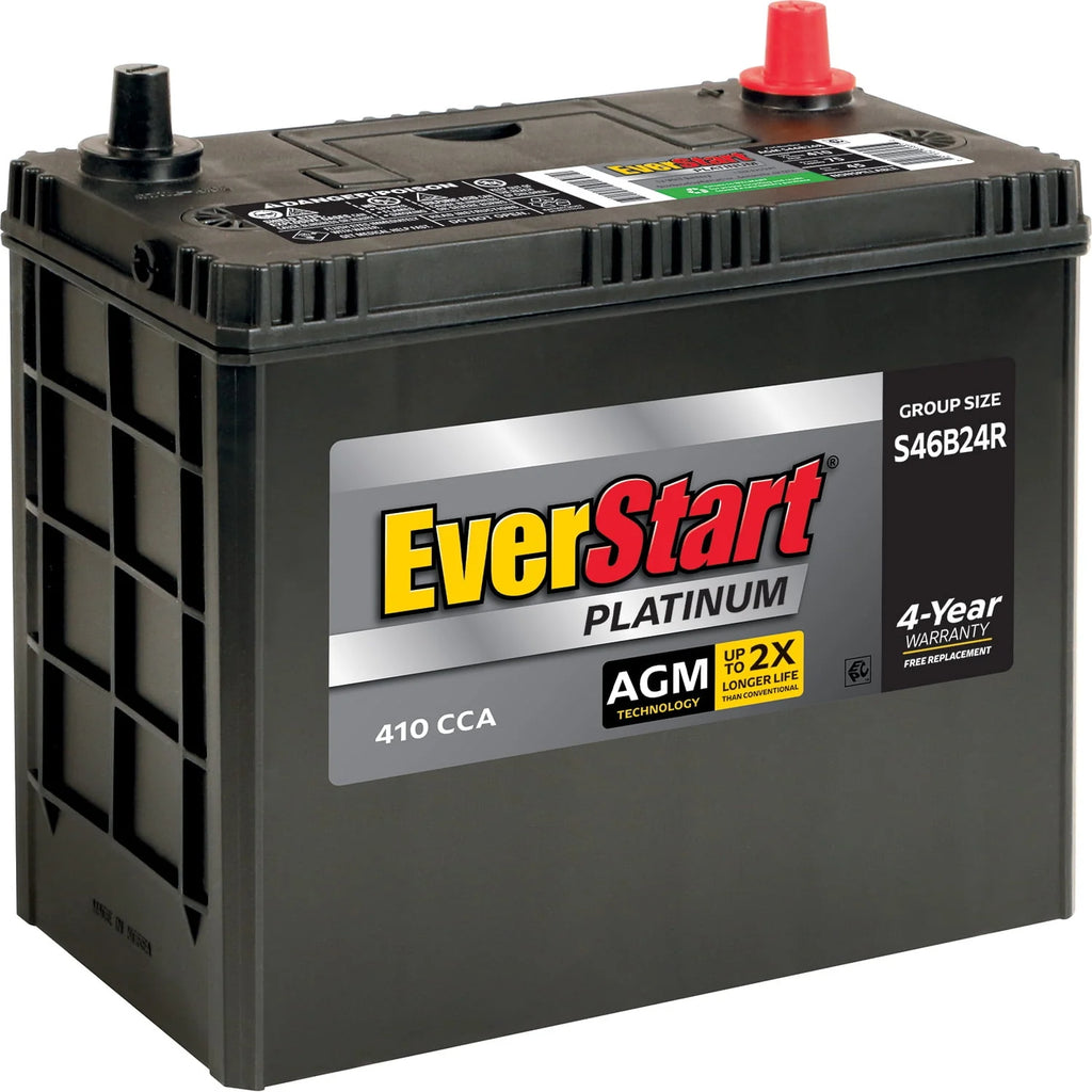 AGM Automotive Battery Group Size S46B24R 12 Volt 410 CCA X975626