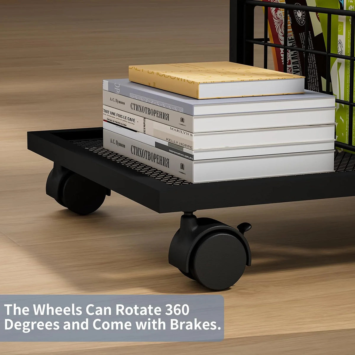 C-Shape Metal End Table with Drawer K1690
