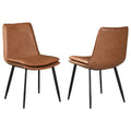 Faux Leather Padded Seat Dining Side Chair I268
