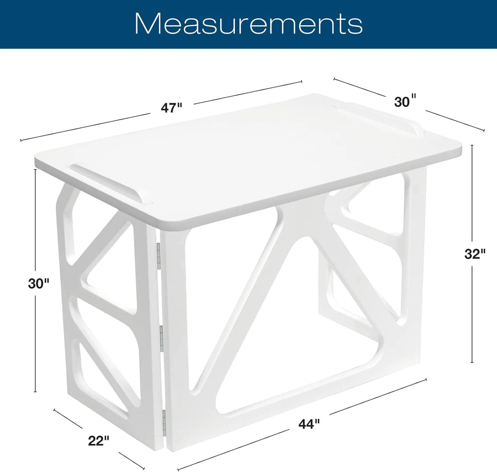White Desk With Writing Surface C53313