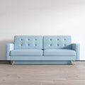 Blue Queen Sleeper Sofa Bed with Storage X3362