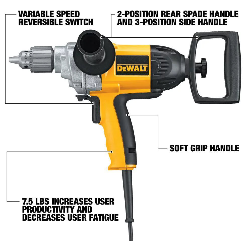 1/2 in. Corded Drill with Spade Handle V286