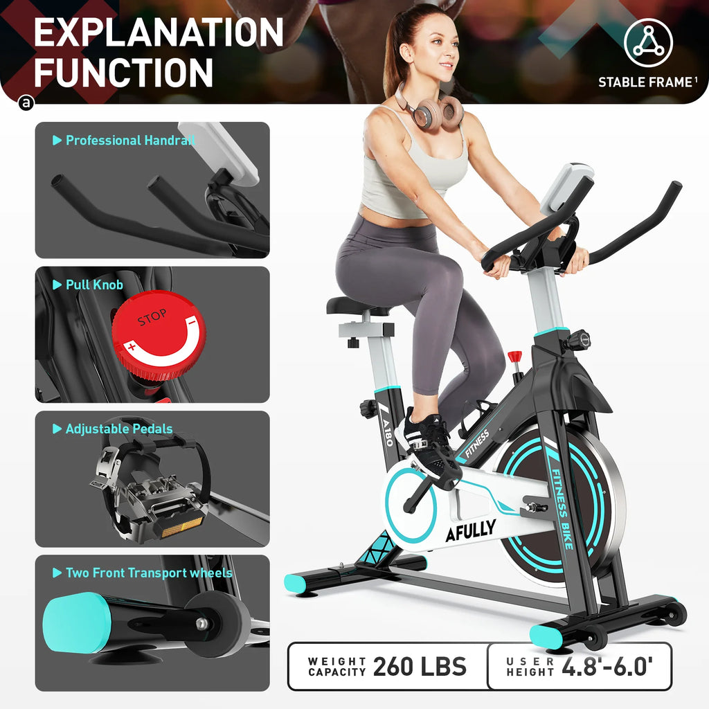 Indoor Cycling Exercise Bike Belt Drive S421