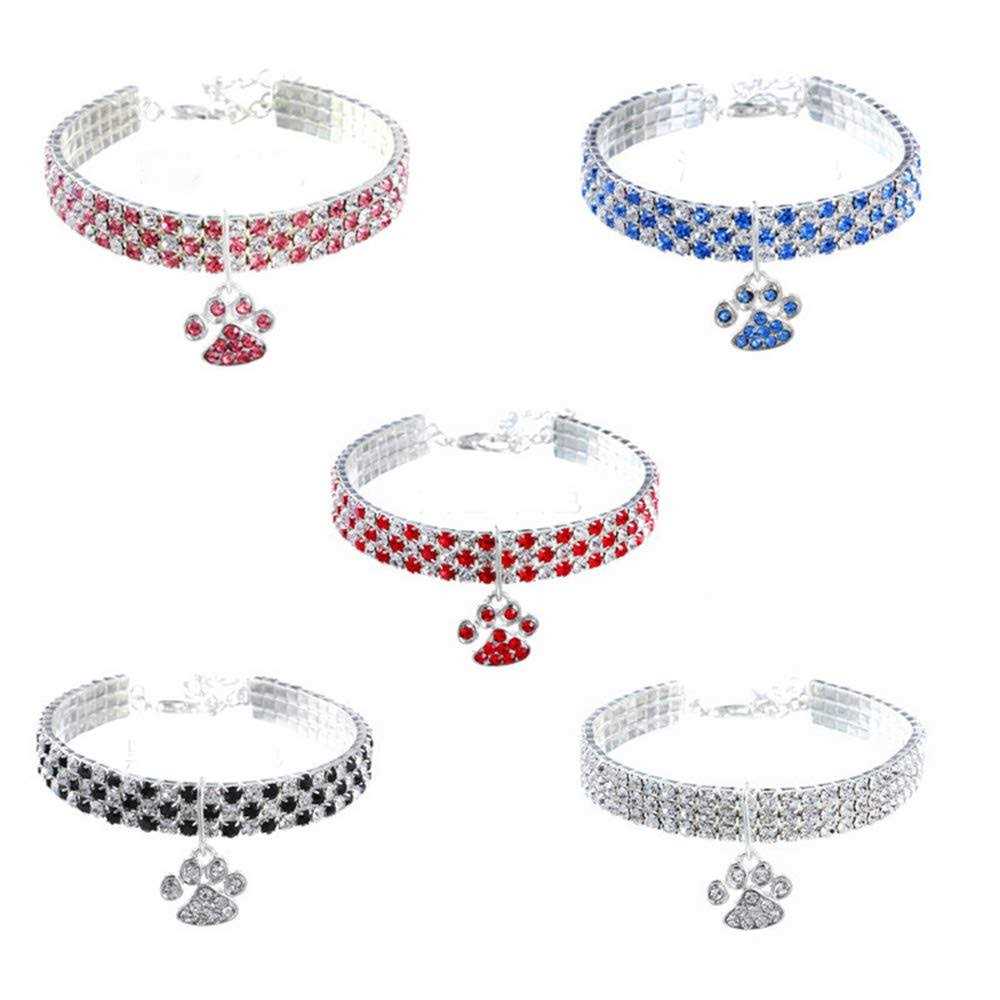 Adjustable Crystal Diamond Pet Collar U816