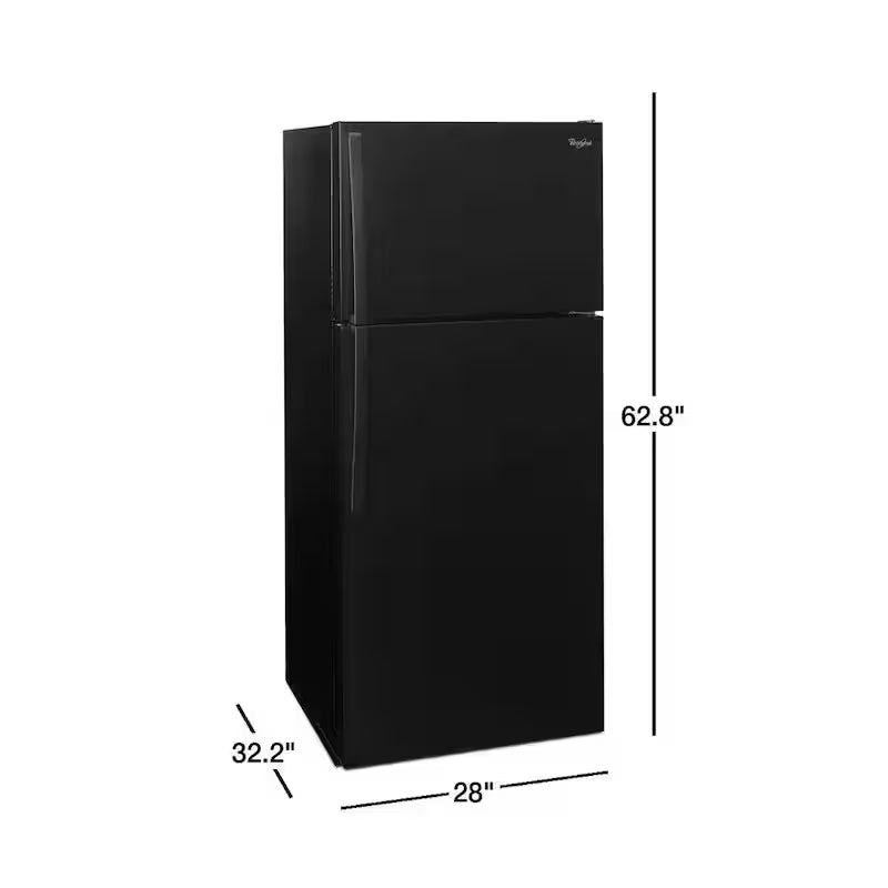 Black Top Freezer Refrigerator E41102