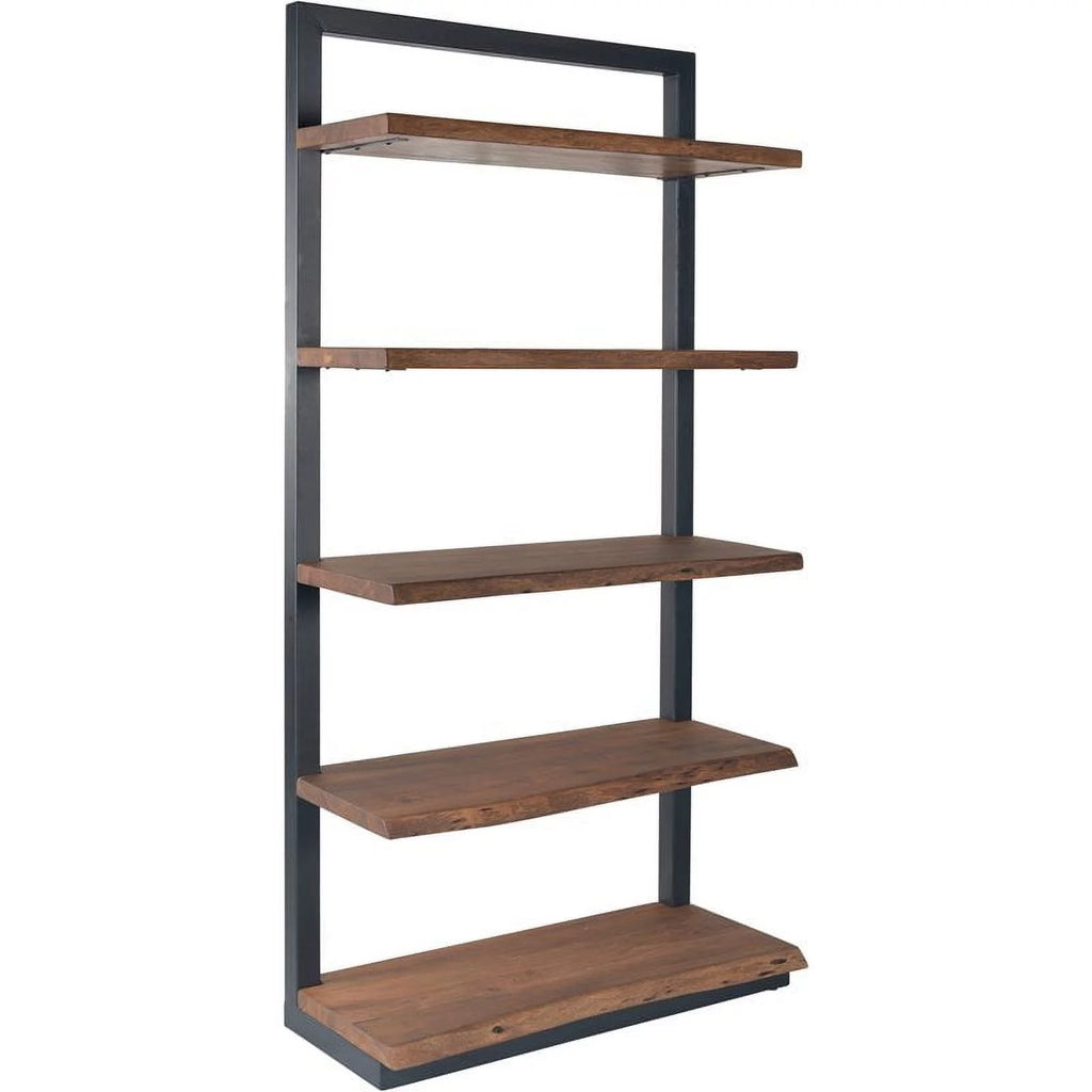 Light Brown Acacia Solid Wood Bookcase G63384