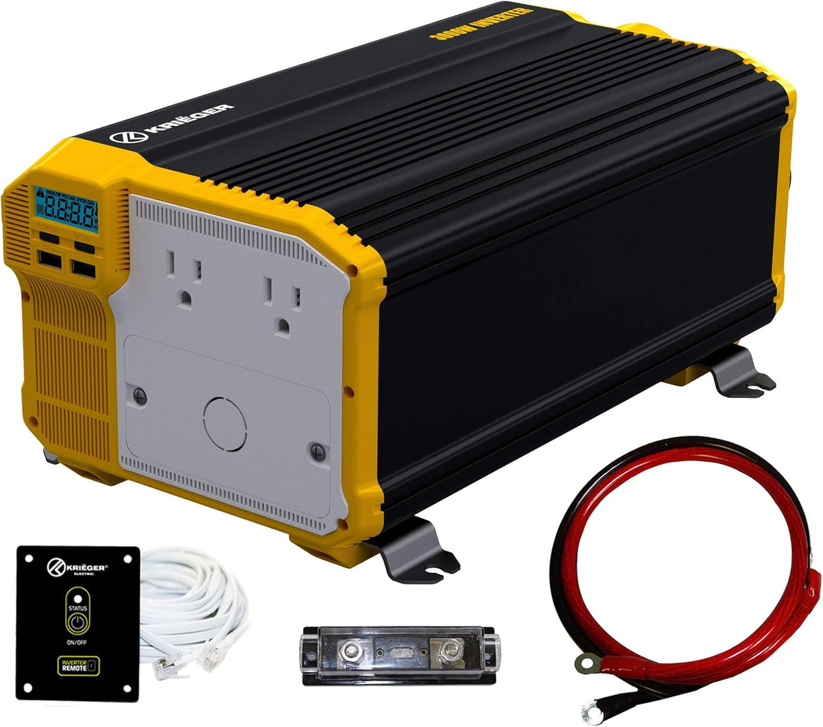 3000 Watts 12V to 110V Modified Sine Wave Power Inverter W642