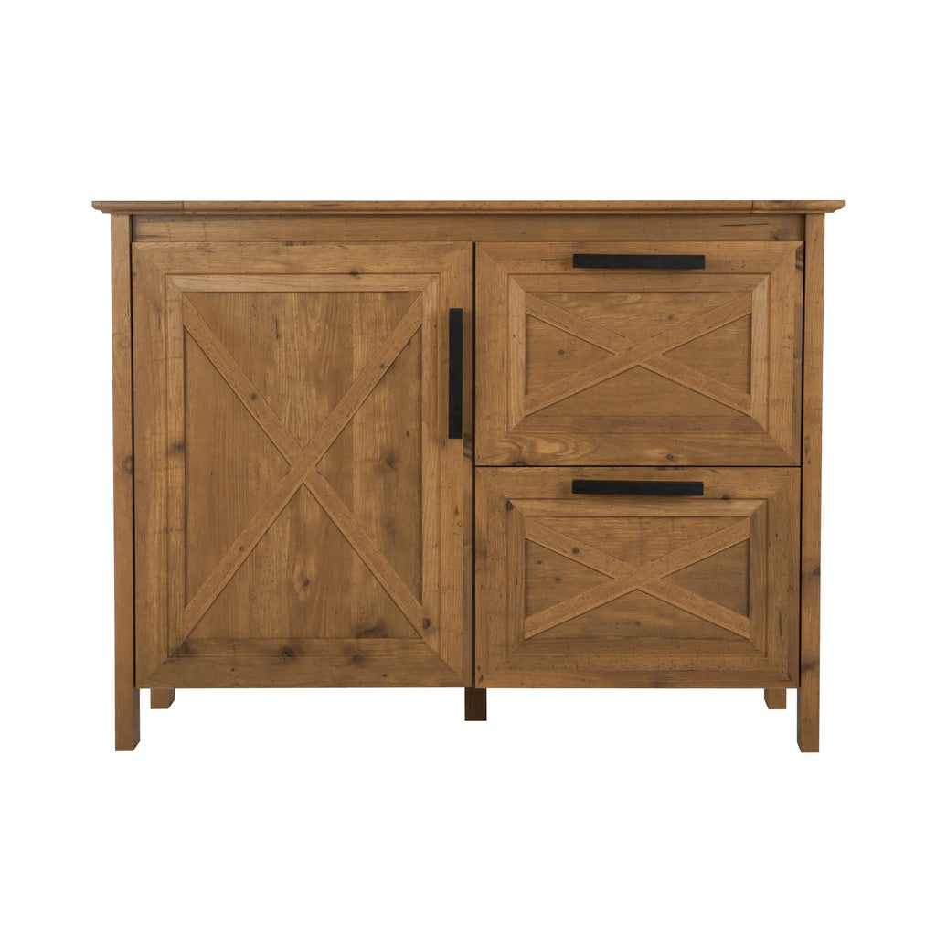 Rustic Brown 2-Drawer Filing Cabinet W75693