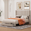 Full Upholstered Storage Bed with Tufted Headboard H783038