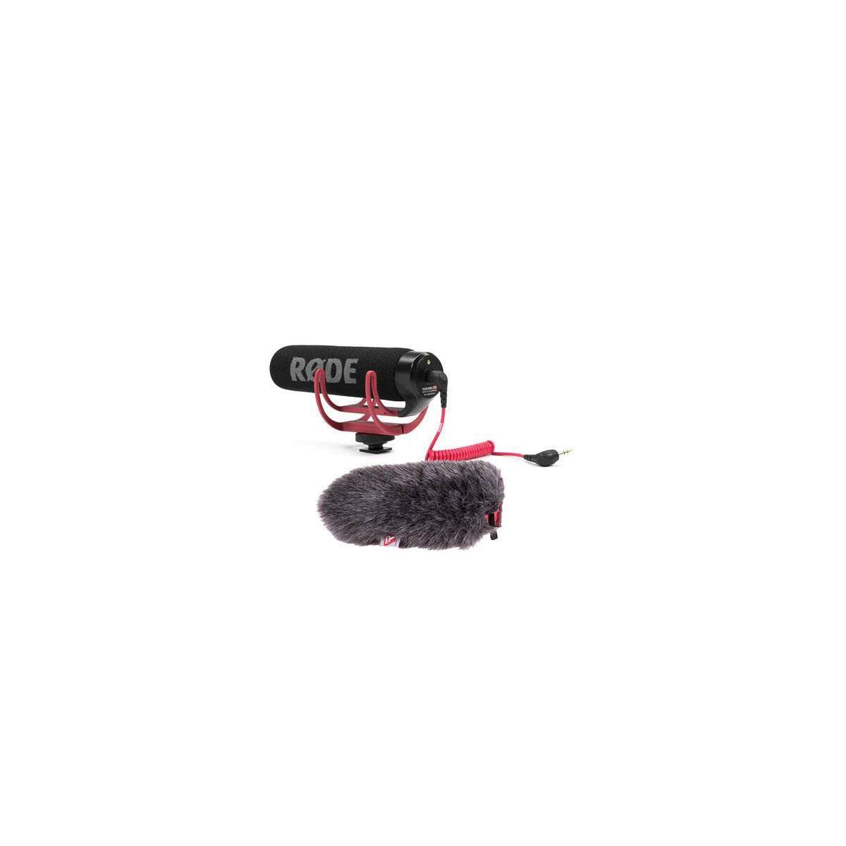 Lightweight On-Camera Microphone with Mini Windjammer D60395