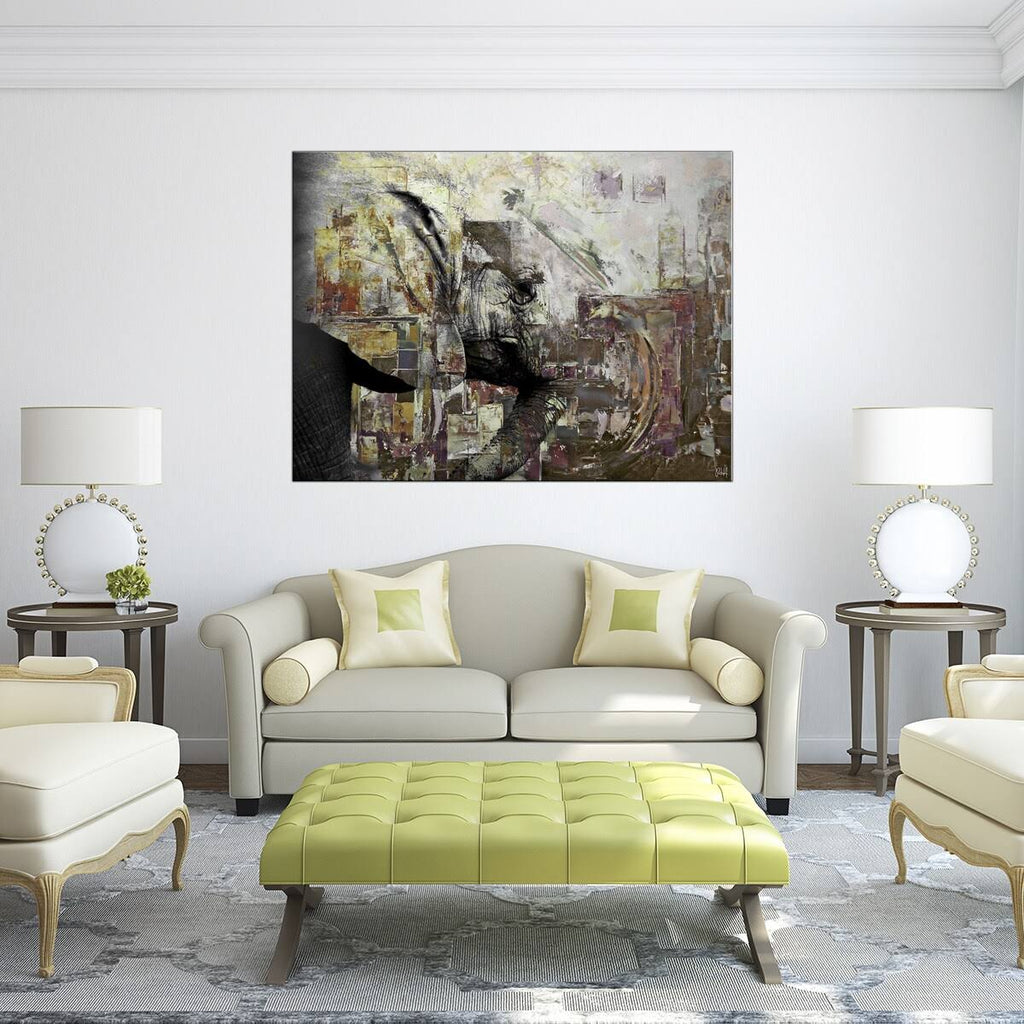 Abstract Animal Canvas Art 40x22 W x 30x22 H K4173