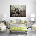 Abstract Animal Canvas Art 40x22 W x 30x22 H K4173