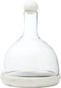 Marble and Glass Wine Carafe 42-Ounce F590643