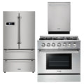 36 Propane Gas Range, Refrigerator, Dishwasher Package R42177