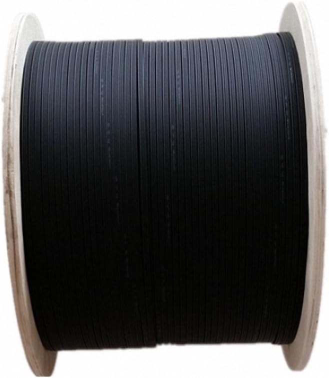 Single Fiber Indoor/Outdoor Optical Fiber Drop Cable, Single Mode, LSZH Jacket, Black, 1000 Feet E63610