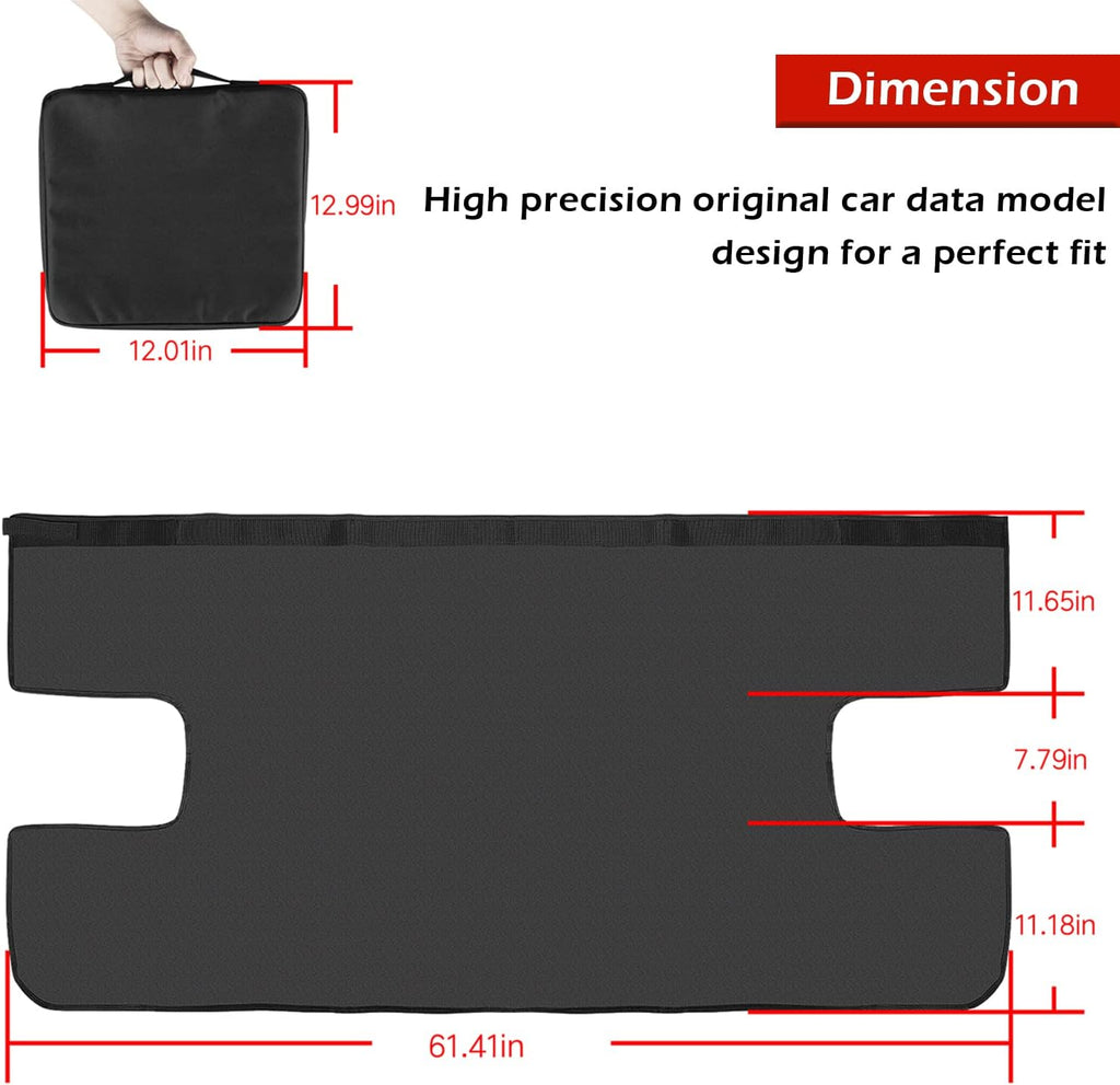 Black Vinyl Tonneau Cover 3 pcs F33014